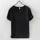 Camiseta Masculina Gola V Slim Vila Velha