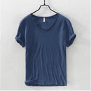 Camiseta Masculina Gola V Slim Vila Velha